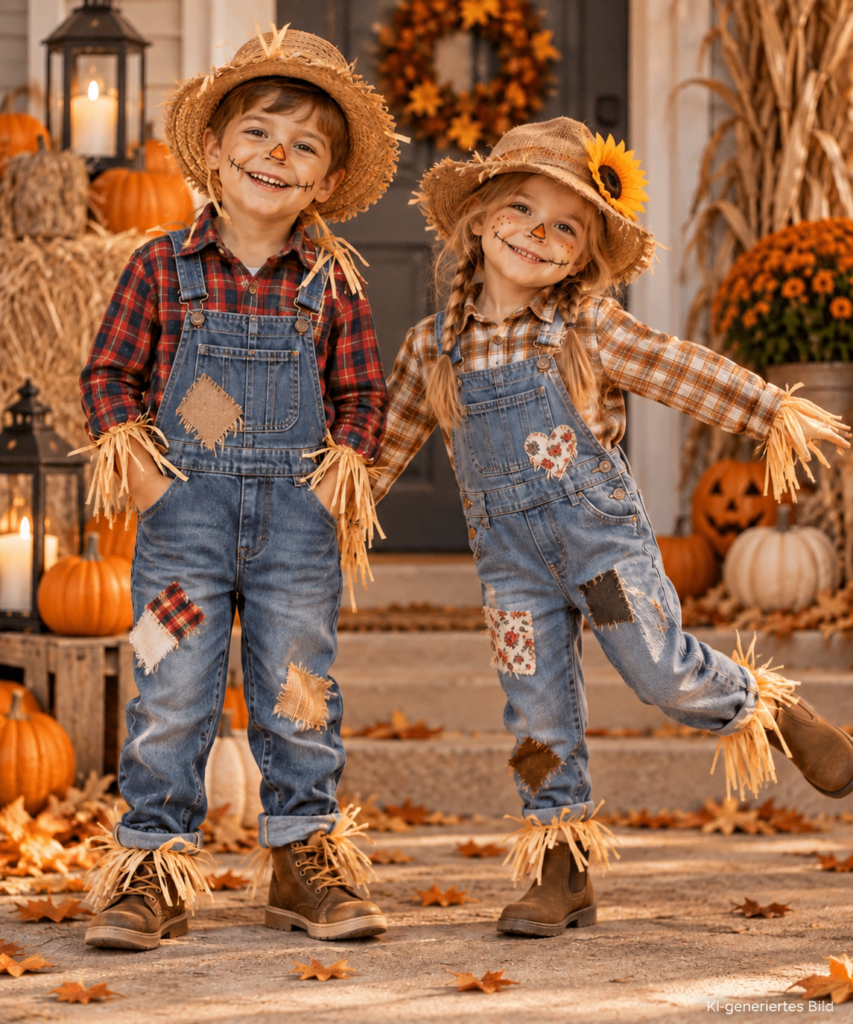 Hier findest du einfache und günstige Halloween-Kostüm Ideen für Kinder